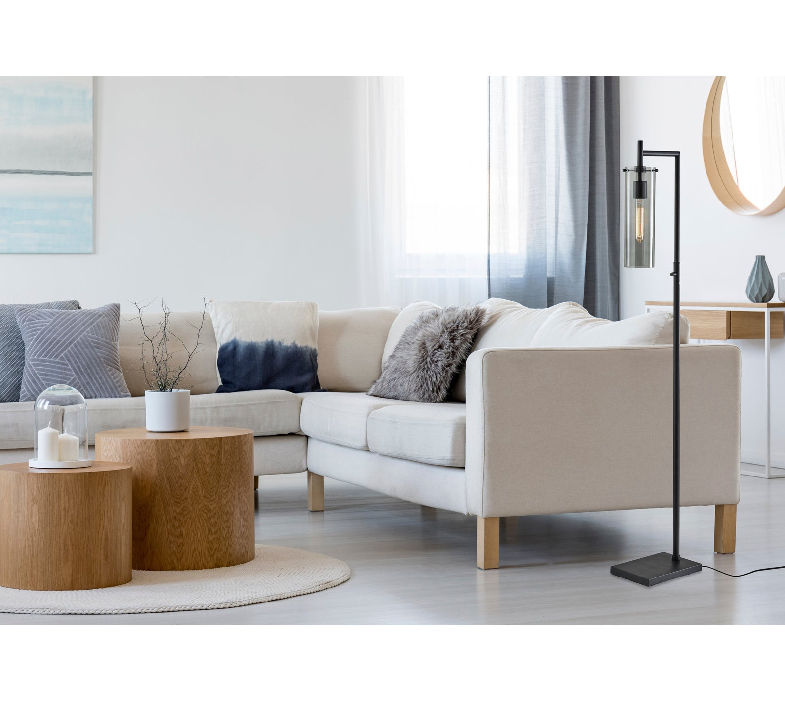 Gilbert 62.5'' Swing Arm Floor Lamp