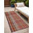 8' Runner Red Plaid Washable Non Skid Indoor Outdoor Runner Rug