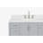 ARIEL Moille 42" Single Bathroom Vanity in Grey, with 1.5 Carrara White Quartz Top, Rectangle Sink-2070908115-2032580513