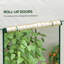 Taren Traditional Walk-In Greenhouse With Reinforced PE Cover And Roll-Up Zipped Doors