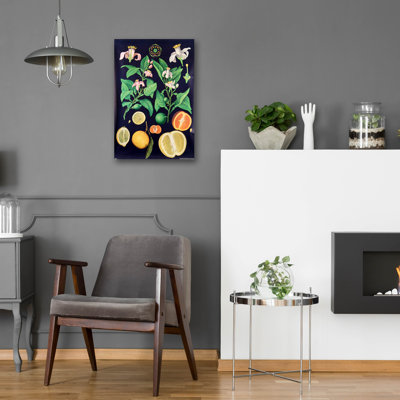 «Citrus» par Vintage Posters, art en verre acrylique Wal