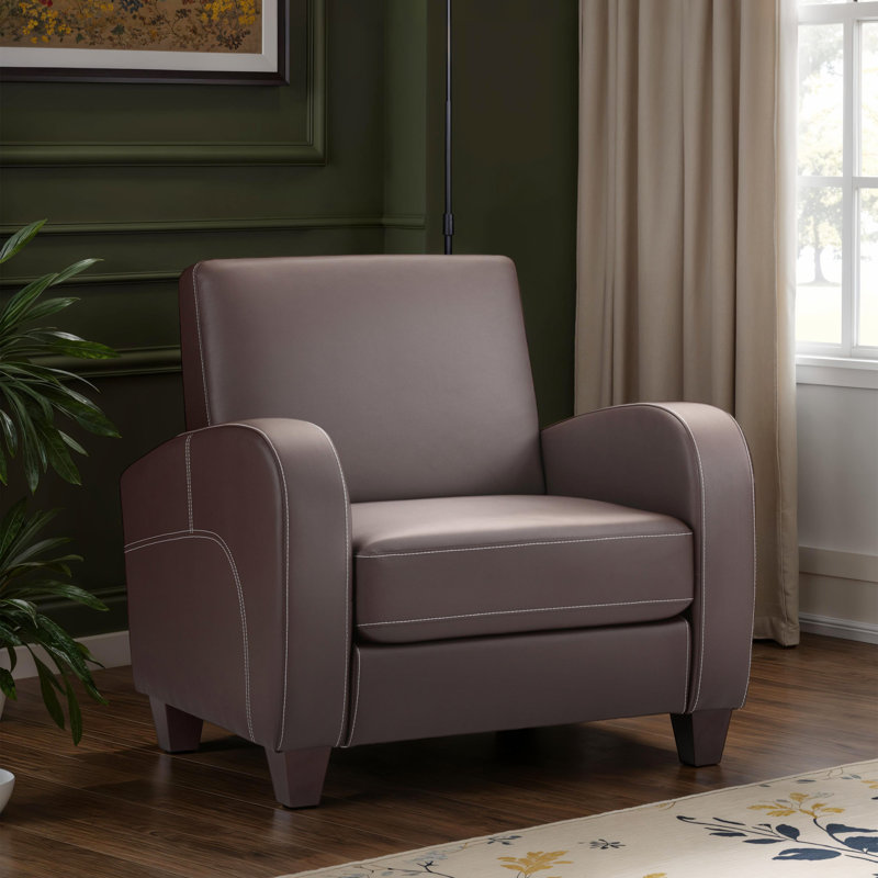 Batavia Faux Leather Club Chair