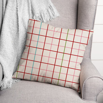  Housse et insert de coussin carré Thin Grid