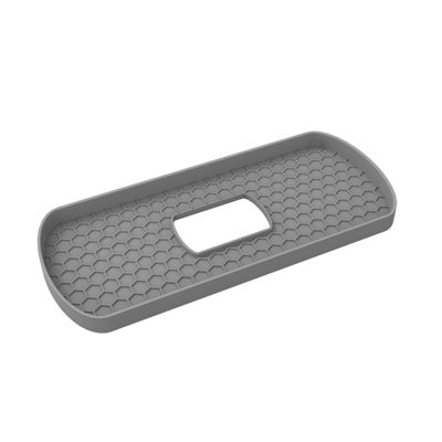 Plateau de rangement en silicone pour tablette de toilette - Tablette de robinet de salle de bain - Tablette de salle de bain multifonctionnelle - Tablette de plateau de drainage