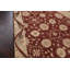 Tapis rouge en laine noué à la main de conception unique 8 pi 9 po x 11 pi 9 po Kurinji