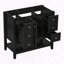 Base de meuble-lavabo sur pied 36 po avec armoire, tiroirs et tablette ouverte 36 po
