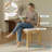 6 - Person Dining Table Sets With Extendable Table & 6 Upholstered Fabric Chairs-598563731-598563741