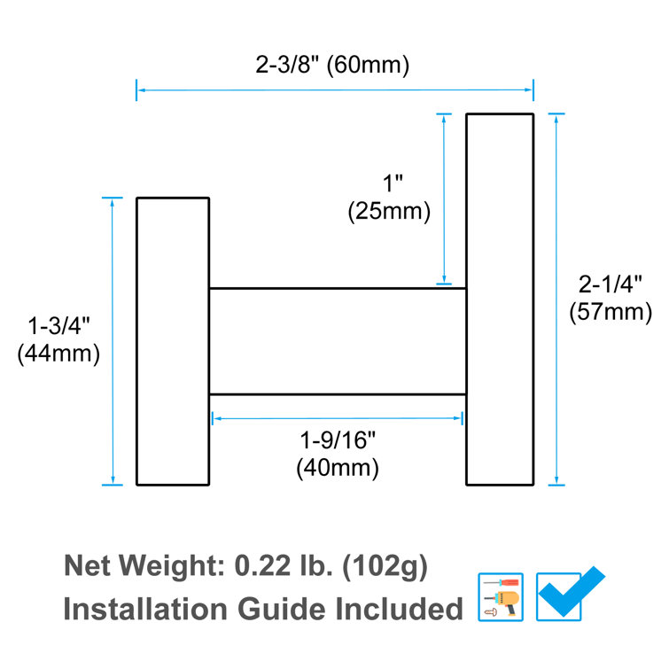 1 1/4 Wall Mount Vertical Single Hook - Stainless Steel