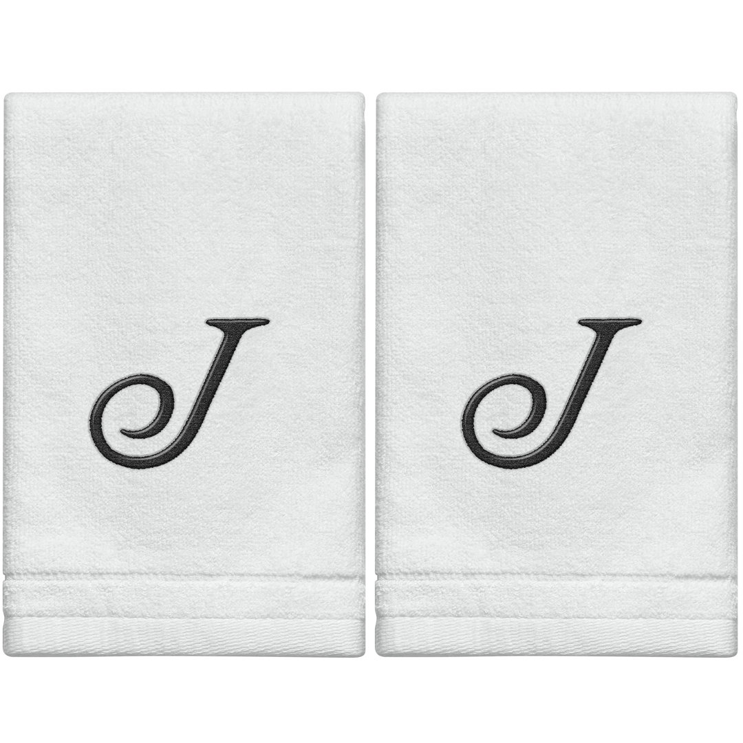 100% Cotton Midweight Fingertip Towel (Set of 2) Creative Scents 