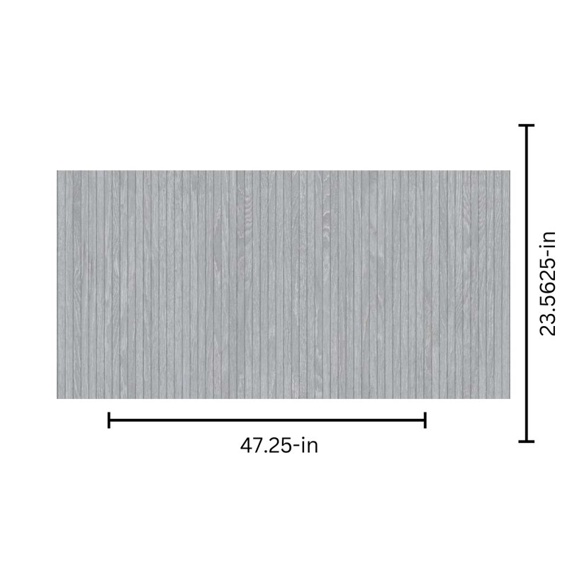 Marqueterie 24" x 48" Porcelain Wood Look Wall & Floor Tile, Gray