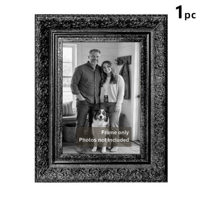 Cadre photo mural noir 1PC 5 "x 7" avec orientation portrait ou paysage