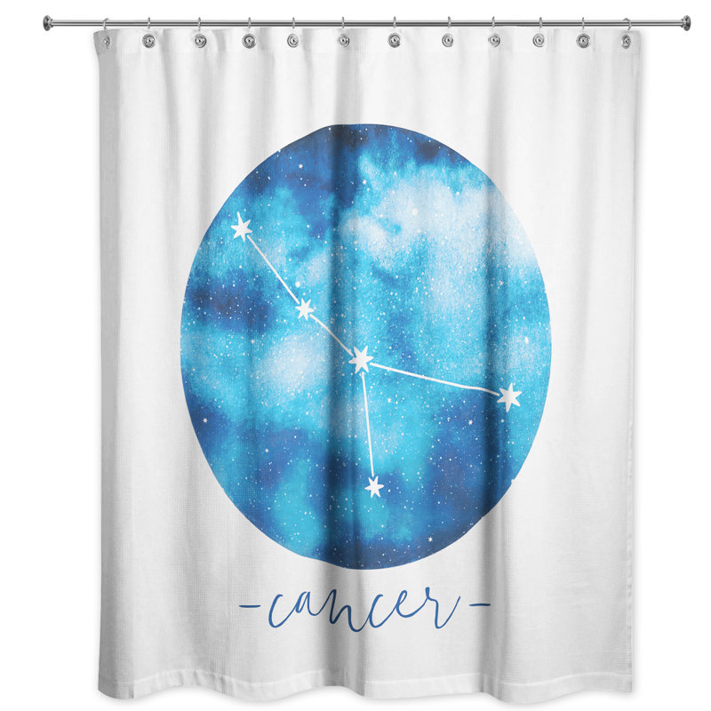 Rideau de douche simple cancer zodiac constellation Dulin