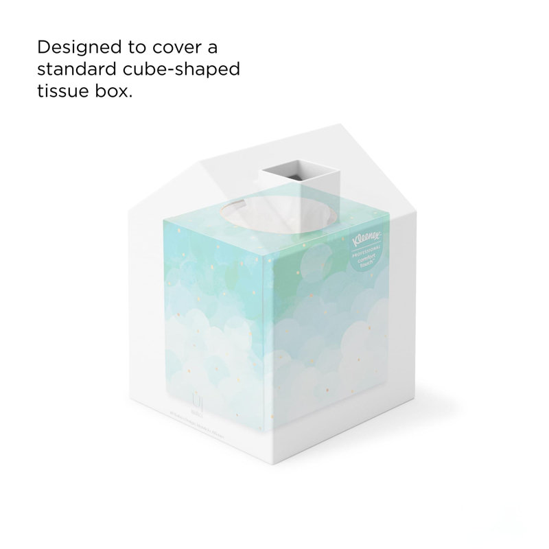 YUEZHUSHANGMAO Tissue Box Cover, Adorable House Shaped, Square Tissue ...