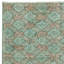 Tapis turc vintage à motif floral noué à la main dans des tons de vert