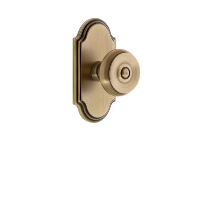 Grandeur Arc Plate Double Dummy with Bouton Door Knob