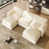 Beige / chenille blanche est en rupture de stock