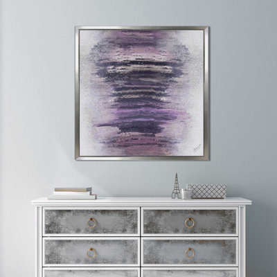 «Purple Woods», reproduction de peinture à l'acrylique encadrée