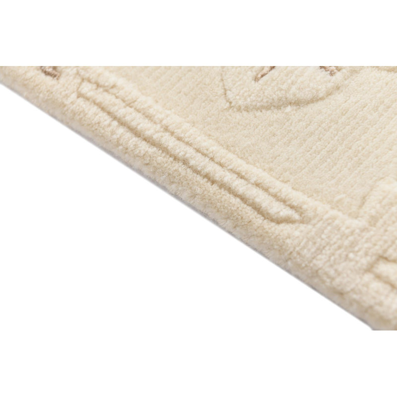 Tapis de couloir beige Indira