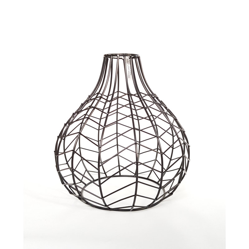 26cm H Metal Novelty Lamp Shade ( Screw On ) in Black