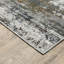 Tapis gris abstrait en polyester tissé à la machine-1742003795
