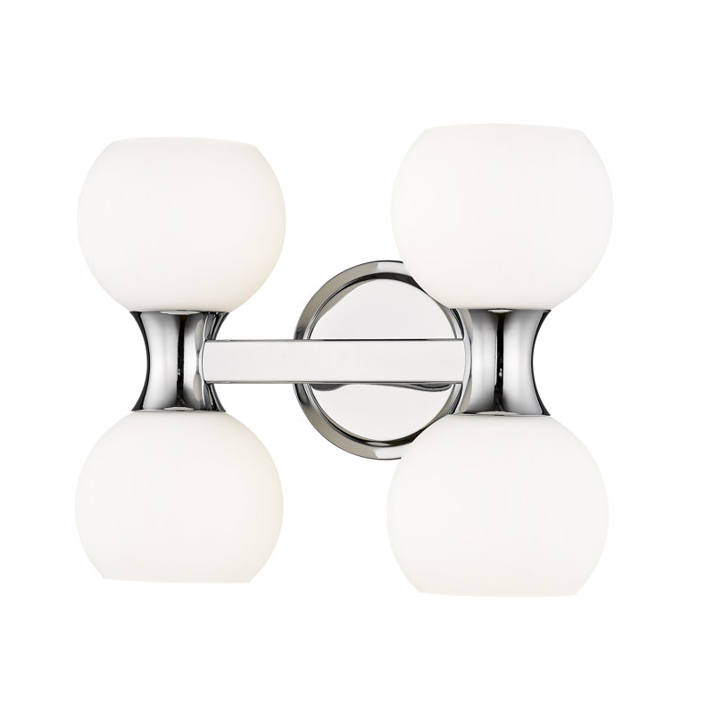 4 - Light Dimmable Vanity Light, Chrome