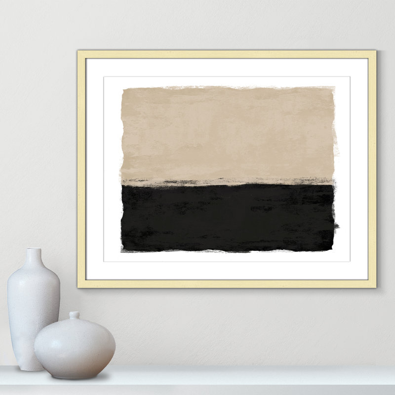 Clair de lune II - Version paysage par Natalie Carpentieri, L 29,5 po x H 23,5 po, Imprimé mat, Or mat