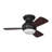 Houle Indoor Ceiling Fan with Midnight Black blades and Handheld Remote