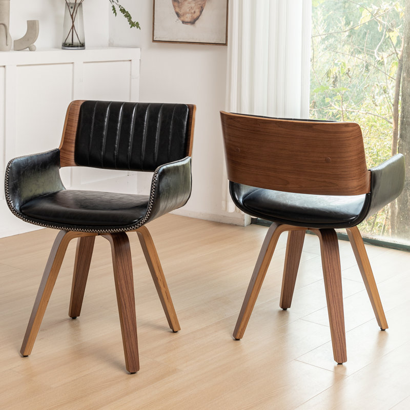Upholstered Dining Chair, Black
