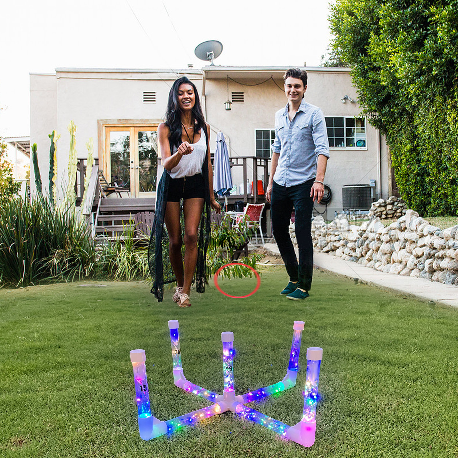 Kulamoon Ring Toss Games For Adults And Kids, Outdoor Indoor Games With ...