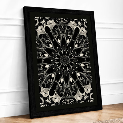 Ornamental Mandala Botanical - Framed Print