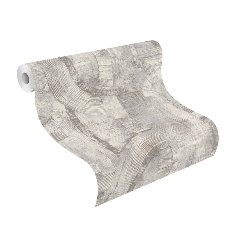 33' L x 20.9" W Wallpaper Roll, Grey