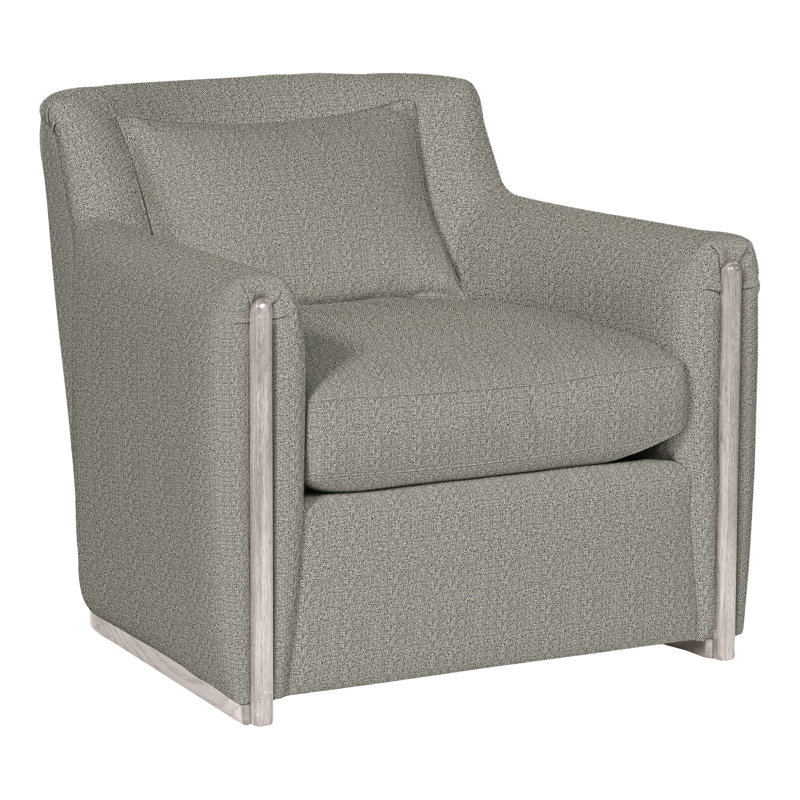 Thom Filicia Home Armchair, Tuck Graphite Crypton® Performance Fabric, Dove Gray