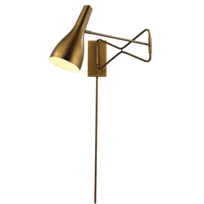 Lenz 1 - Light Swing Arm, Antique Brass
