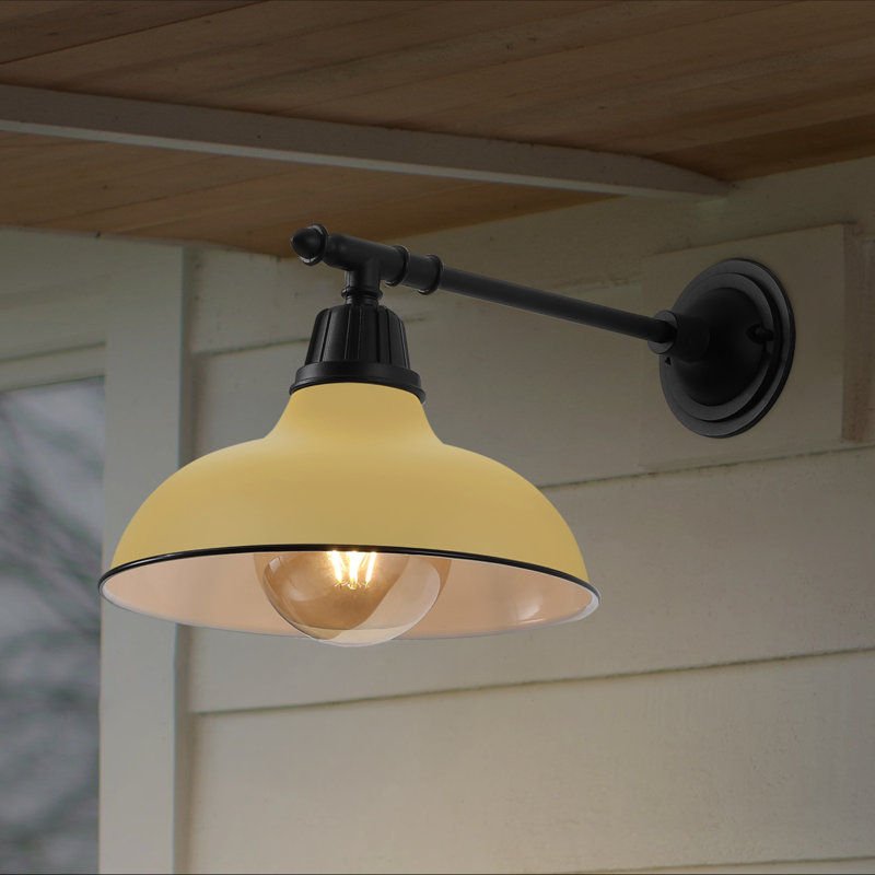 Manasi Iron LED Wall Light, Matte Yellow