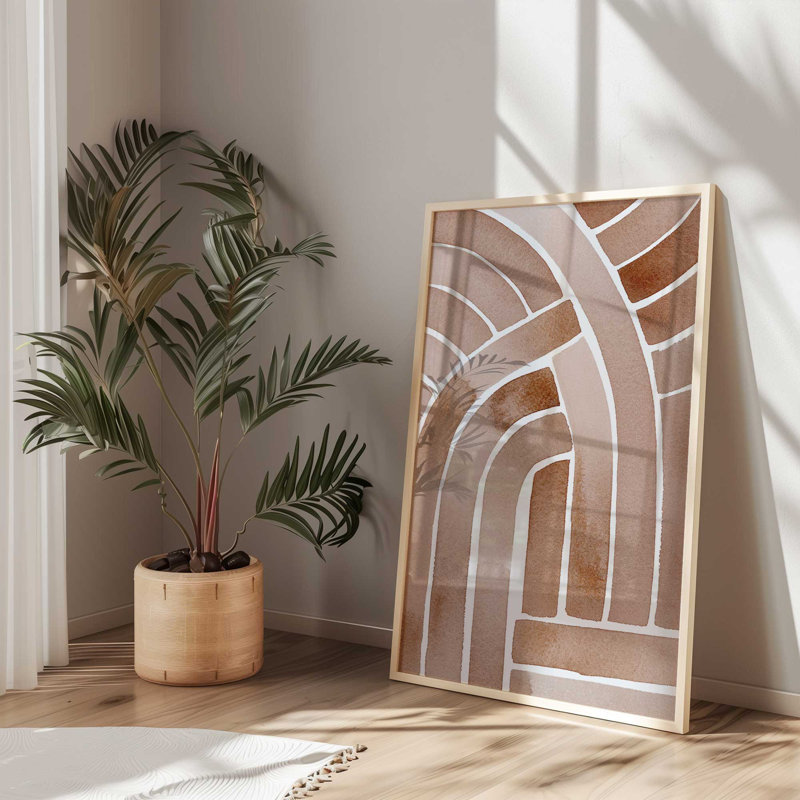 Terre tressée v2, H 14 po x l 11 po x P 1,25 po, Cadre photo en zinc patiné