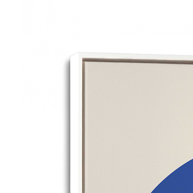 Balancing Bauhaus Canvas Print in a Frame, 36.75" H x 24.75" W, Opaque White