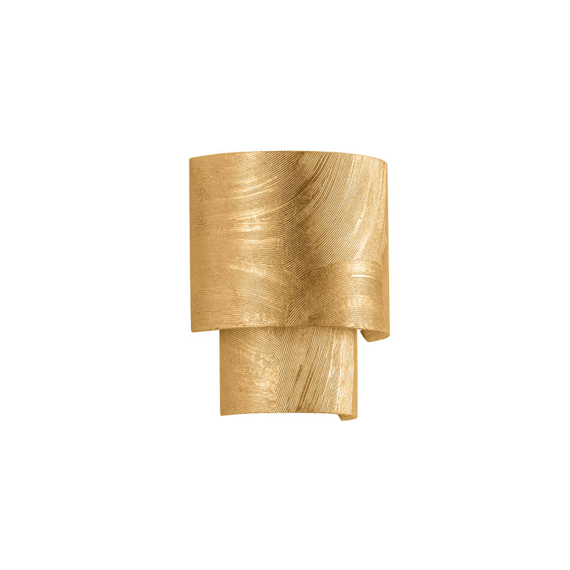 Moray Wall Sconce in Black Leaf, Gold