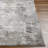 Rectangle Pyrrha Abstract Machine Woven Polyester Area Rug in Gray-860999644