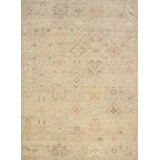 Oushak L. Green Wool Area Rug