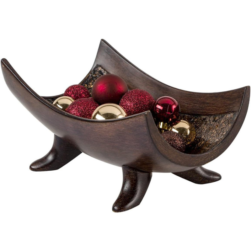 Ceramic Decorative Bowl, Brown