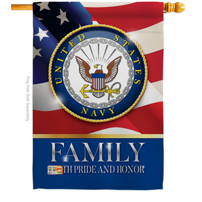 Drapeau de la maison US Air Force Family Impressions militaire en polyester 28 x 40