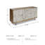 Table buffet large 64 po Noille