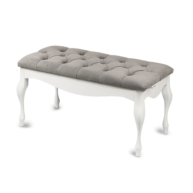 Velvet Upholstered Bench, 40cm H x 80cm W x 40cm D