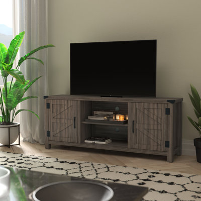 Leslian Engineered Wood Barn Door TV Stand for up to 65" TVs by Gracie Oaks