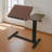 Folding bedside table, mobile rolling laptop stand, tiltable bedside table with wheels, height adjustable tray table-114762527