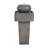 25.59"H Minimalist Concrete Column Fountain–LED-Lit Modern Outdoor Oasis, Sturdy Landscape Feature for Patio, Porch
