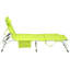 Fauteuil de bronzage réglable 3-en-1 | Matériau en ABS | Chaise longue ergonomique pour l'extérieur | Plage, patio, bord de piscine, camping