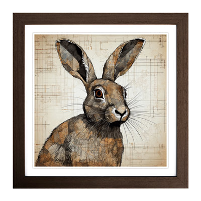 Hare Constructivism No.4 - Framed Print