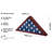 Small Flag Display Case for Memorial Service - Fits Folded 3x5" Flag - Elegant Military Flag Display Case - Plexiglass Cover-112950974
