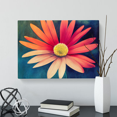 Animated Daisy Flower - Wrapped Canvas